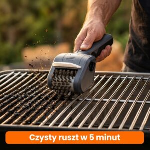 GrillZap - Elektryczna Szczotka do Czyszczenia Grilla z Tłuszczu i Resztek w 5 minut